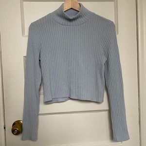 Aritzia Wilfred Free Tamu Turtleneck Top - Dew Blue - Small
